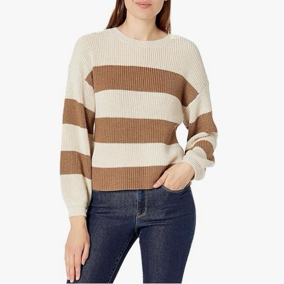 cupcakes & cashmere Sweaters - Cupcakes & Cashmere Striped Rimes Sweater